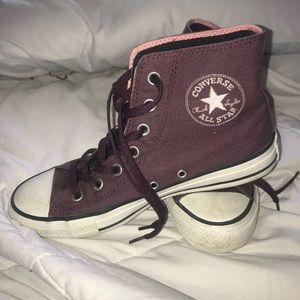 Purple High Top Converse